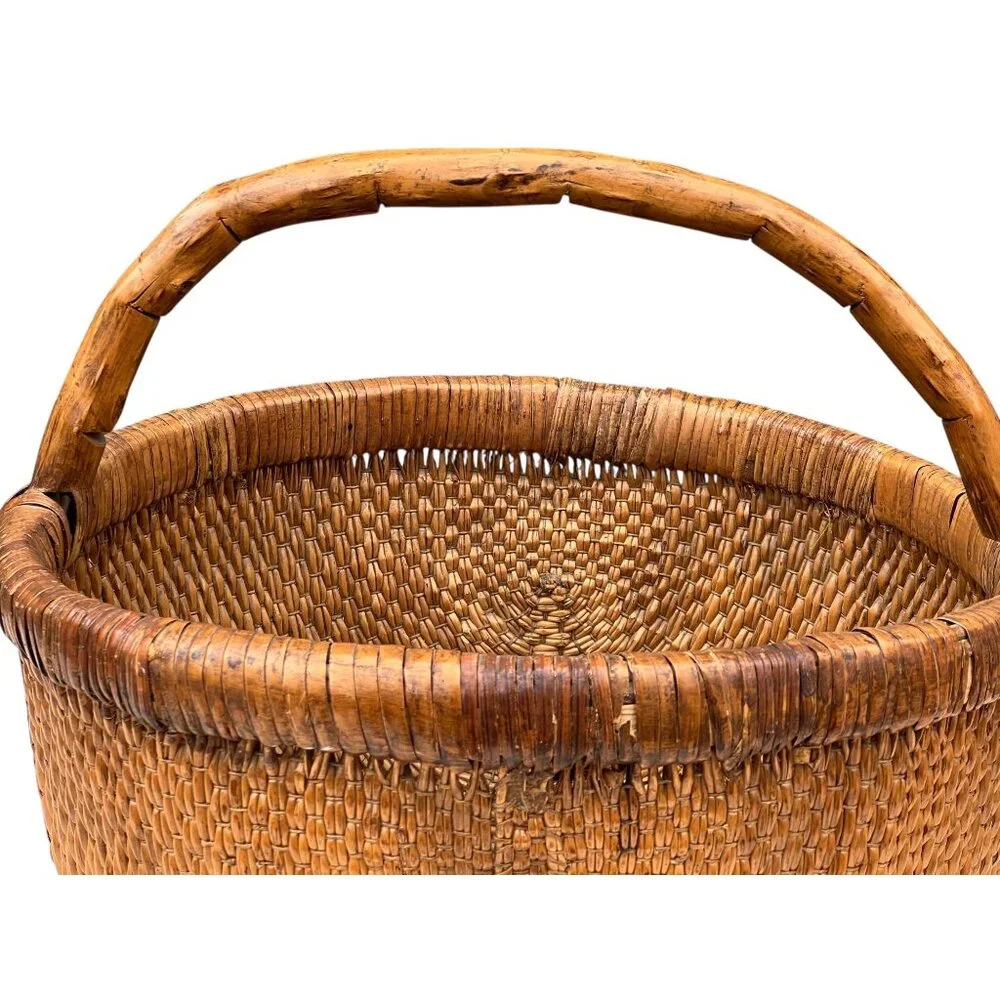 Chinese Rice Gathering Basket 15.5